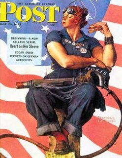 Norman Rockwell "Rosie" cover on the Saturday Evening Post