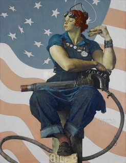 Norman Rockwell "Rosie" painting on its own